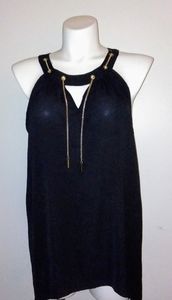 Unique Spectrum Black and Gold Top